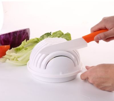 Salad Cutter Bowl - Finish In 60 Seconds